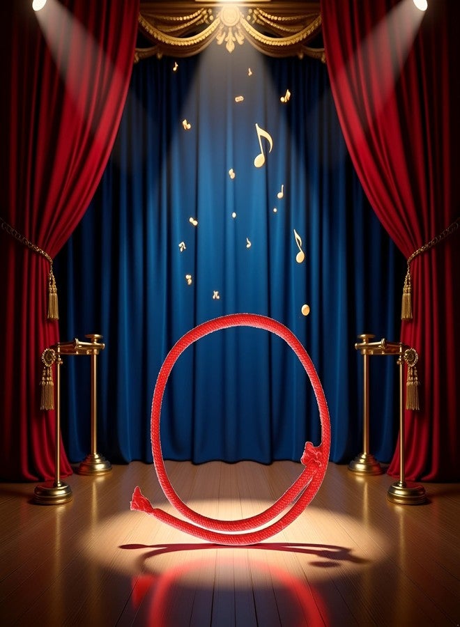 Zhuluck Red The Rigid Stiff Rope Magic Tricks Comedy Stage Close up Rope Magic Mentalism Illusion Gimmick Props Easy to do Magic Games Magic Kits Accessories - Image 2